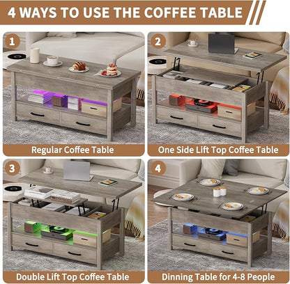 SYESWAY 42'' Lift Top Coffee Table - Image 7
