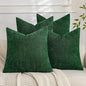Set of 4 Soft Textured Decorative Throw Pillow Covers 22x22 Inch Cozy Farmhouse by Cozoomy