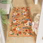 DUKINO 2x4 Rug for Entryway, Floral Washable Kitchen Rugs Non Slip, Low Pile by DUKINO