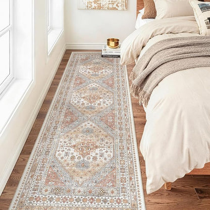 2'6 x 8' Runner Rug Non Slip, Washable Kitchen Rugs, Nursery Room, Soft Runner by Zesthome