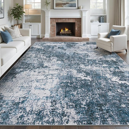pmtsns Area Rugs 9x12 for Living Room: Washable Rug Modern Abstract Neutral by pmtsns