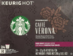 Starbucks K-Cup Coffee Pods—Dark Roast Coffee—Caffè Verona for Keurig Brewers—100% Arabica—4 boxes (96 pods total)