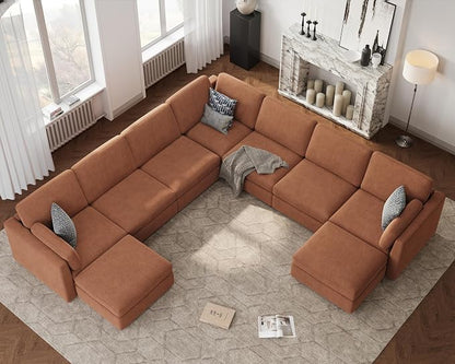 Oversized Modular Sectional Sofa, Solid Wood Frame Sofa, Removable Washable - Image 4