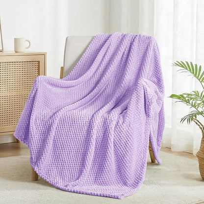 Exclusivo Mezcla Large Waffle Fleece Throw Blanket by ExclusivoMezcla