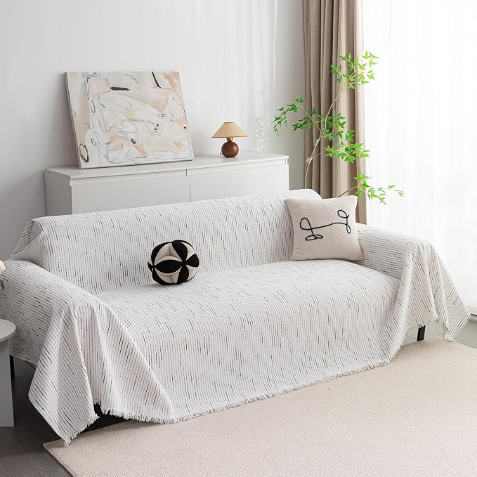 MYSKY HOME Couch Covers for 3 Cushion Couch Sofa, Sectional Couch Cover L Shape - Image 2