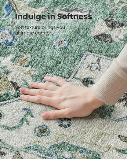 AMADA HOMEFURNISHING 5x7 Area Rugs, Washable Living Room Rug Low-Profile - Image 6