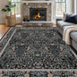 Vintage Black Living Room Rug, 8x10 Washable Area Rugs by Unknown