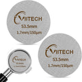 2 PCS Espresso Puck Screen, Espresso Filter Screen for 53.5mm Portafilter, Reusable 1.7mm Thickness 150μm, 316 Stainless Steel Coffee Filter Replacement, Coffee Puck Filter for Espresso Machine
