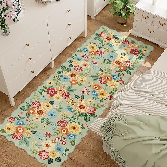 DUKINO 2x10 Runner Rug for Hallway, Washable Kitchen Rug Non Slip, Low Pile - Image 4