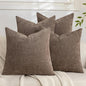 Set of 4 Soft Textured Decorative Throw Pillow Covers 26x26 Inch Cozy Farmhouse by Cozoomy