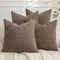 Set of 4 Soft Textured Decorative Throw Pillow Covers 22x22 Inch Cozy Farmhouse by Cozoomy