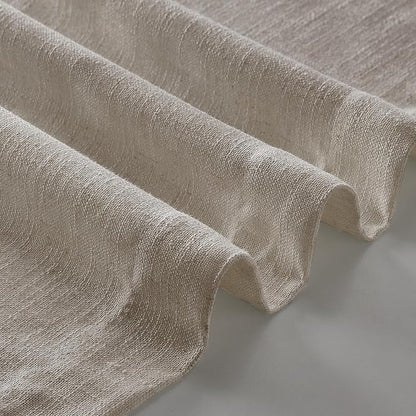 Burlywood Birch Pinch Pleated Linen Curtains 63 Inch Length 2 Panels Set | - Image 7