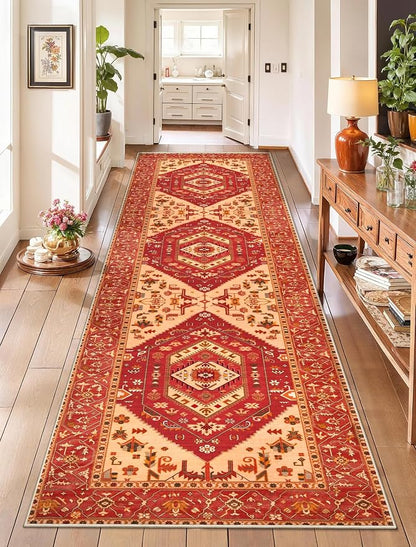 SERISSA 2'6"x8' Washable Non Slip Boho Runner Rug by SERISSAHomeDecorCollection