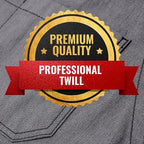 Under NY Sky Cross-Back Slate Gray Apron - Durable Denim with Leather Reinforcement and Split-Leg - Adjustable for Men and Women - Pro Chef, Tattoo, Baker, Barista, Bartender, Stylist, Server Aprons