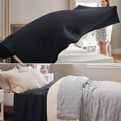 Bedsure GentleSoft 100% Cotton Large Blanket Oversized King - Image 4