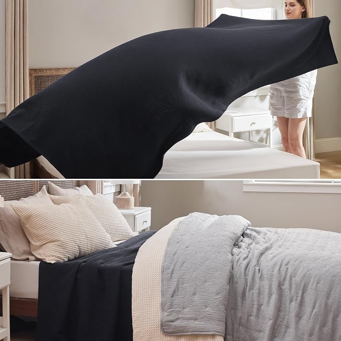 Bedsure GentleSoft 100% Cotton Blanket King Size - Image 4