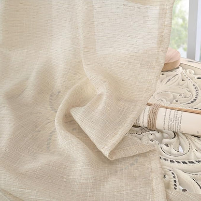 BGment Natutal Linen Cafe Curtains 30 Inch Length, Farmhouse Kitchen Window - Image 7