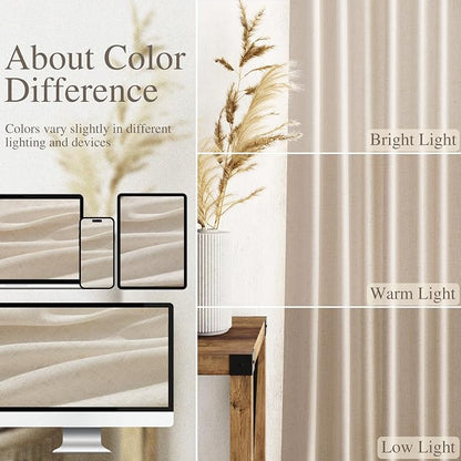 Modern Farmhouse Decor Curtains 96 Inches Long - Image 3