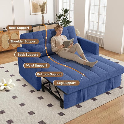 Nebuaegis Sleeper Sofa Bed, 3-in-1 Convertible Pull Out Couch - Image 5