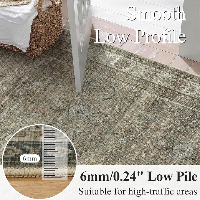 Schweek Brown Grey 5x7 Area Rug - Image 4