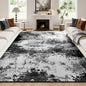 Washable Rug 8x10 Area Rugs for Living Room Bedroom Carpet Black | Indoor by Acapet
