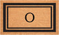 Calloway Mills 152962436O Black Border 24" x 36" Monogram Doormat by Callowaymills