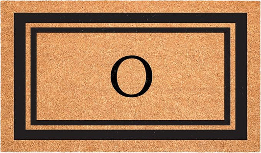 Calloway Mills 152961830O Black Border 18" x 30" Monogram Doormat by Callowaymills