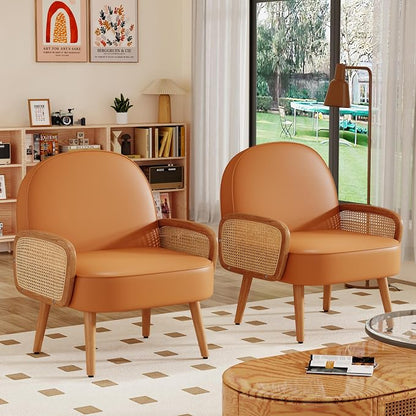 Aklaus Mid Century Modern Accent Chair Armchair - Image 8