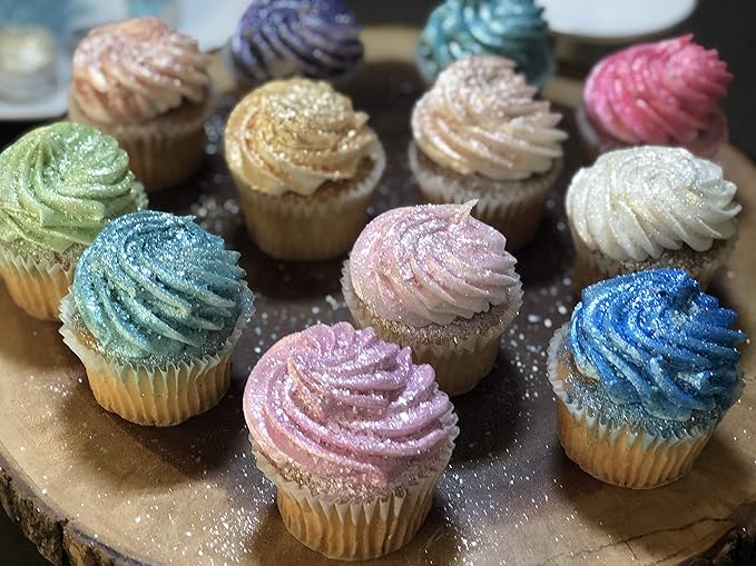BAKELL Neon Blue Edible Glitter, 45 Grams | TINKER DUST Edible Glitter | KOSHER Certified | 100% Edible Glitter | Cakes, Cupcakes, Cake Pops, Drinks, Dessert Vegan Glitter & Dusts (45g Shaker, Neon Blue)