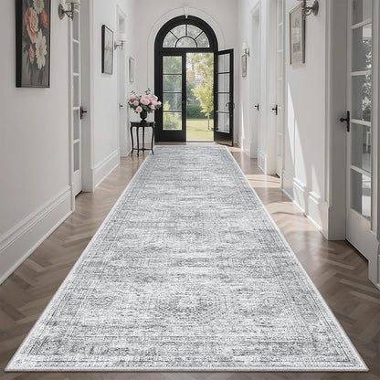 Soalmost Washable Hallway Runner Rug 3x12 Kitchen Entry Rugs Non-Slip, Foldable by Soalmost