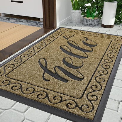 Yimobra Welcome Mats for Front Door 29.5x17, Heavy Duty Waterproof Outdoor Door by Yimobra