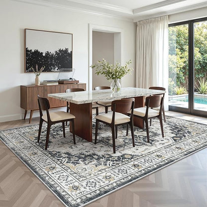 6x9 Area Rugs for Living Room, Large Washable Rug, Dining Room, Low Pile - Image 8