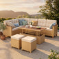 HERA'S HOUSE Patio Furniture Set, 8 Piece Wicker Outdoor Patio Conversation Set by HERASHOUSE