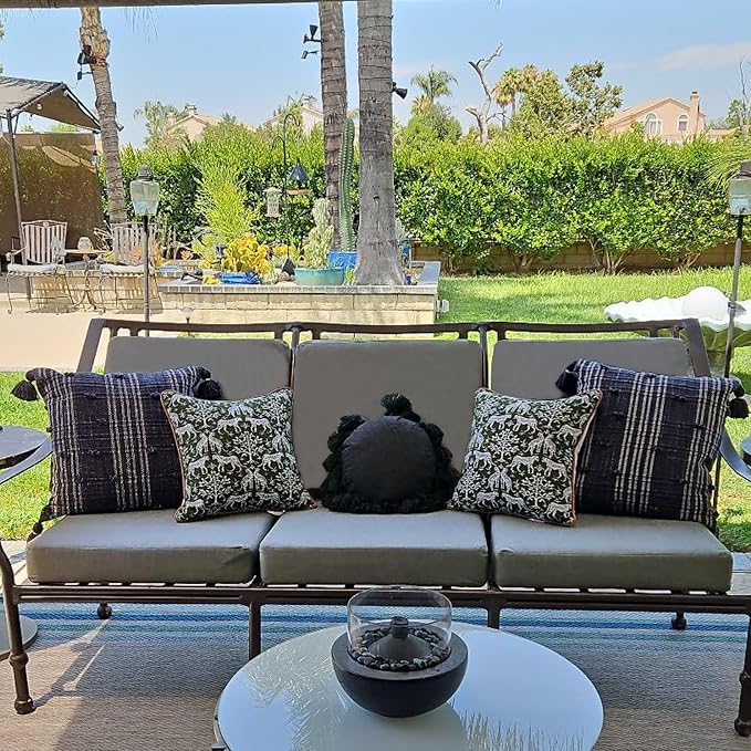 Sqodok Outdoor Cushion Covers 22x20 inch, Wicker Chair - Image 3