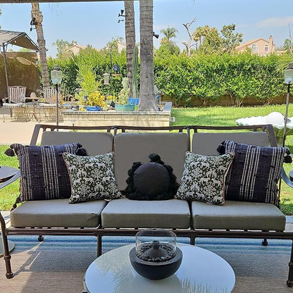 Sqodok Patio Cushion Cover 24x22 inch, Outdoor Seat Cushion Slip Cover - Image 3