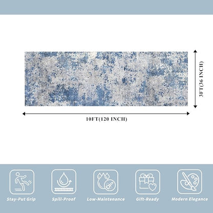3x10 ft Long Hallway Runner Rug Non-Slip Washable Kitchen Floor Rug - Image 2