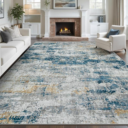 pmtsns Area Rugs 8x10 for Living Room: Washable Rug Modern Abstract Neutral by pmtsns