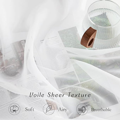 NICETOWN Sheer Curtains 108 inches Length - Image 4