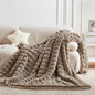 60x80 Inches Ultra-Soft Fuzzy Faux Fur Plush Twin Size Blanket by Serenhom