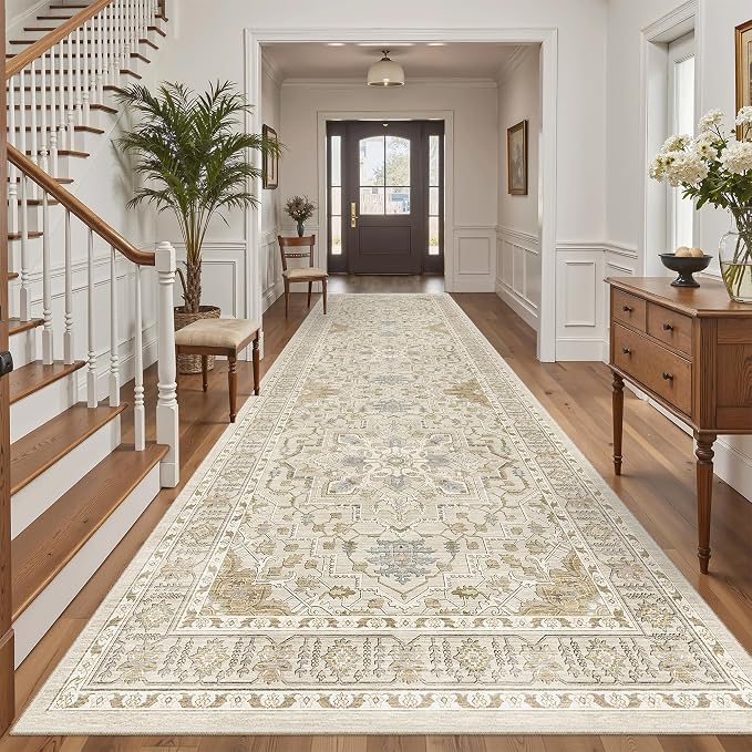 Madane 4x12 Wide Hallway Runner Rug Washable by Madane