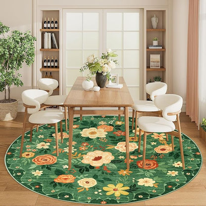 DUKINO 6ft Round Rug, Washable Circle Rug - Image 6