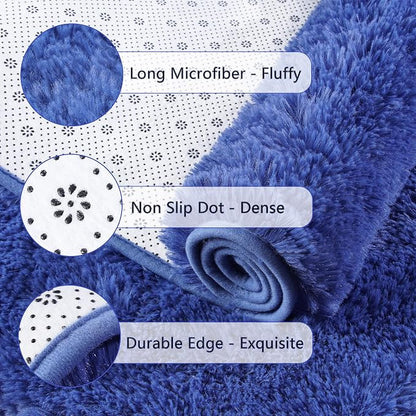 Chicrug Soft Runner Rug for Bedroom Living Room Plush Fluffy Rugs 2x6 | Shag - Image 6