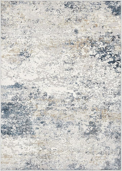 DMOYEST Area Rug Living Room Rugs 12x18 Extra Large Beige Blue Carpet | - Image 7