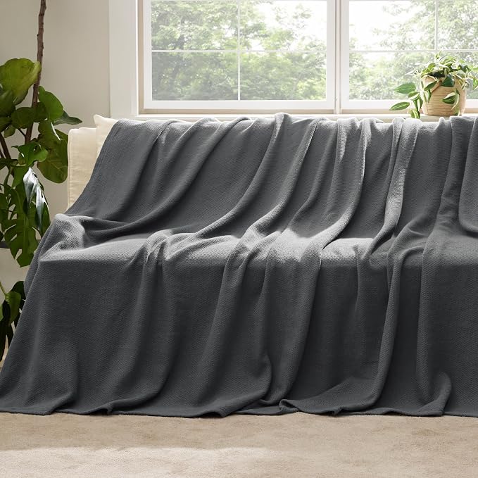 Bedsure 100% Cotton Blanket Full Size - Image 5