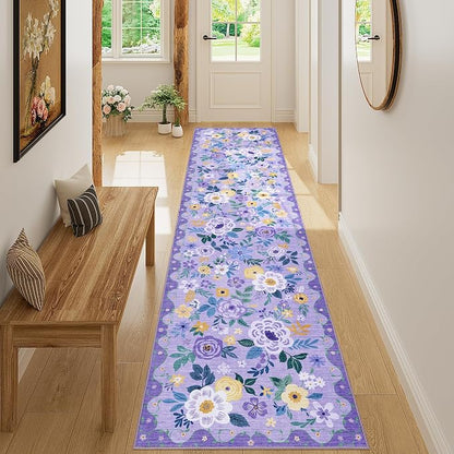 DUKINO 2x8 Runner Rug, Washable Runner Rug by DUKINO