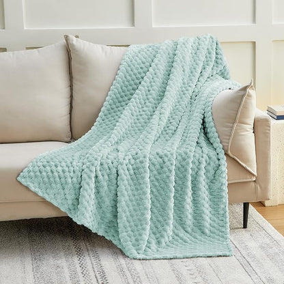 EXQ Home Gentle Soft Fleece Throw Blanket – Cozy Lightweight 3D Imitation - Image 3