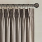Topfinel Dark Flax Pinch Pleated Curtains 84 Inches Long by Topfinel