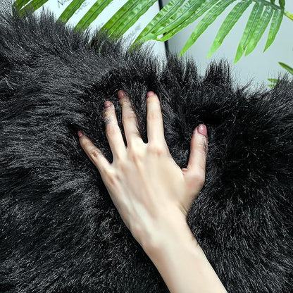 linmopm Faux Fur Sheepskin Rug, 2x3 ft | Shag Fluffy Fuzzy, High-Density Cushion - Image 7