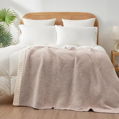 Snuggle Sac Heather Taupe Throw Blanket - Image 6