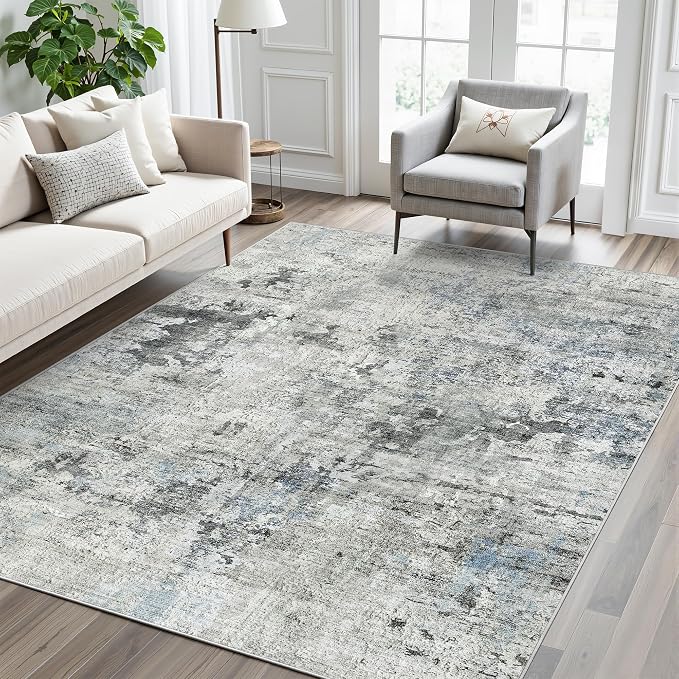 Soalmost Abstract Rug 5x7 Washable Area Rugs - Image 2